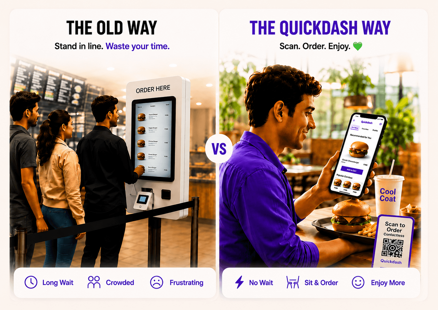 The Old Way vs The QuickDash Way